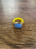 Muriel Ring - Yellow/Blue