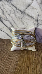 Grace Multi Chain w/ Cross Bracelet