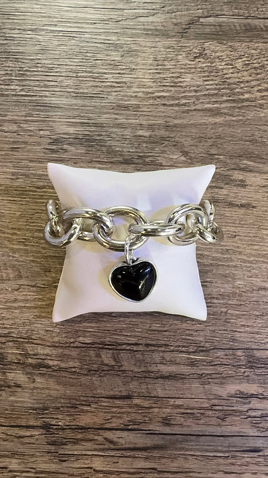 Maggie Heart Bracelet - Black