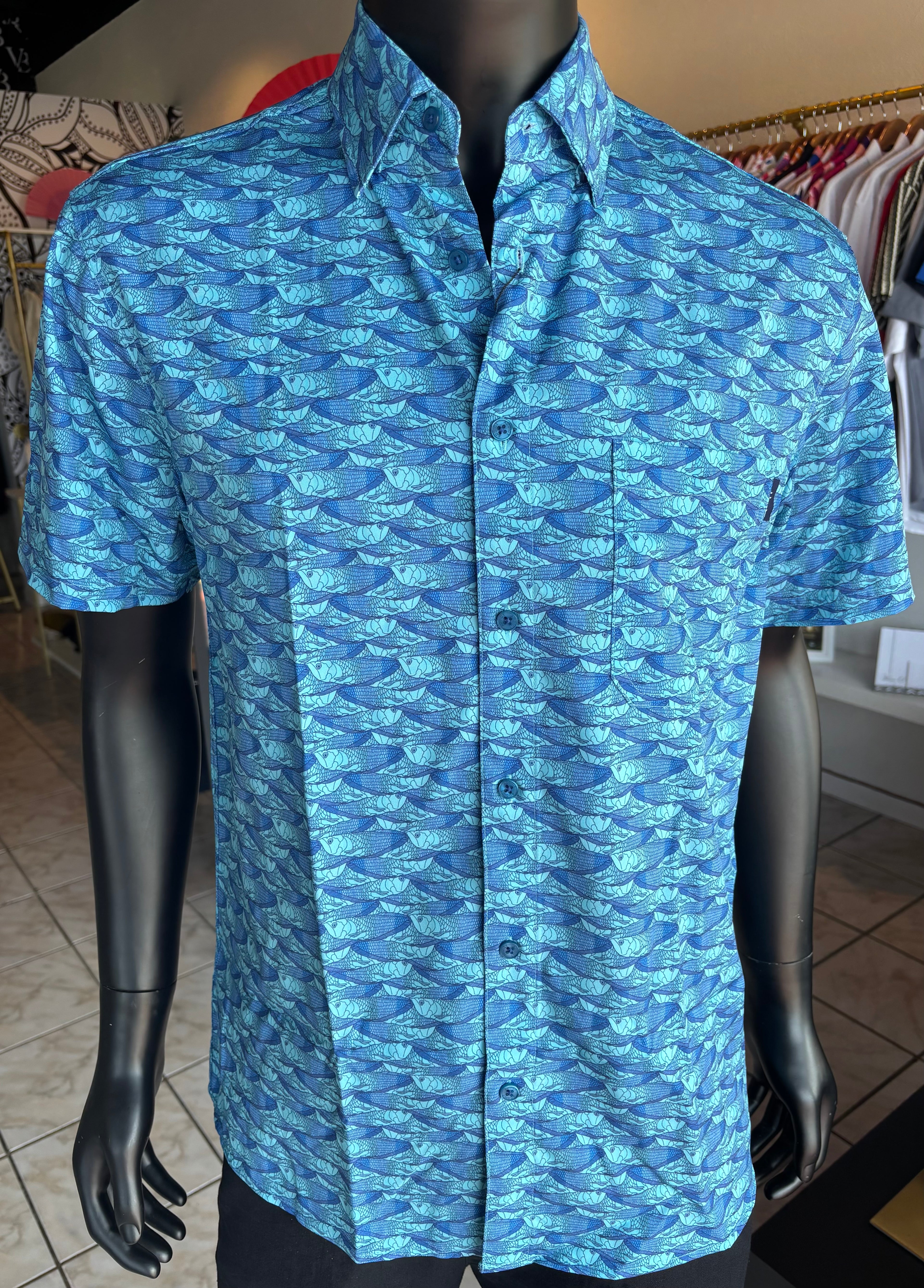 Blue Fish Men Shirt