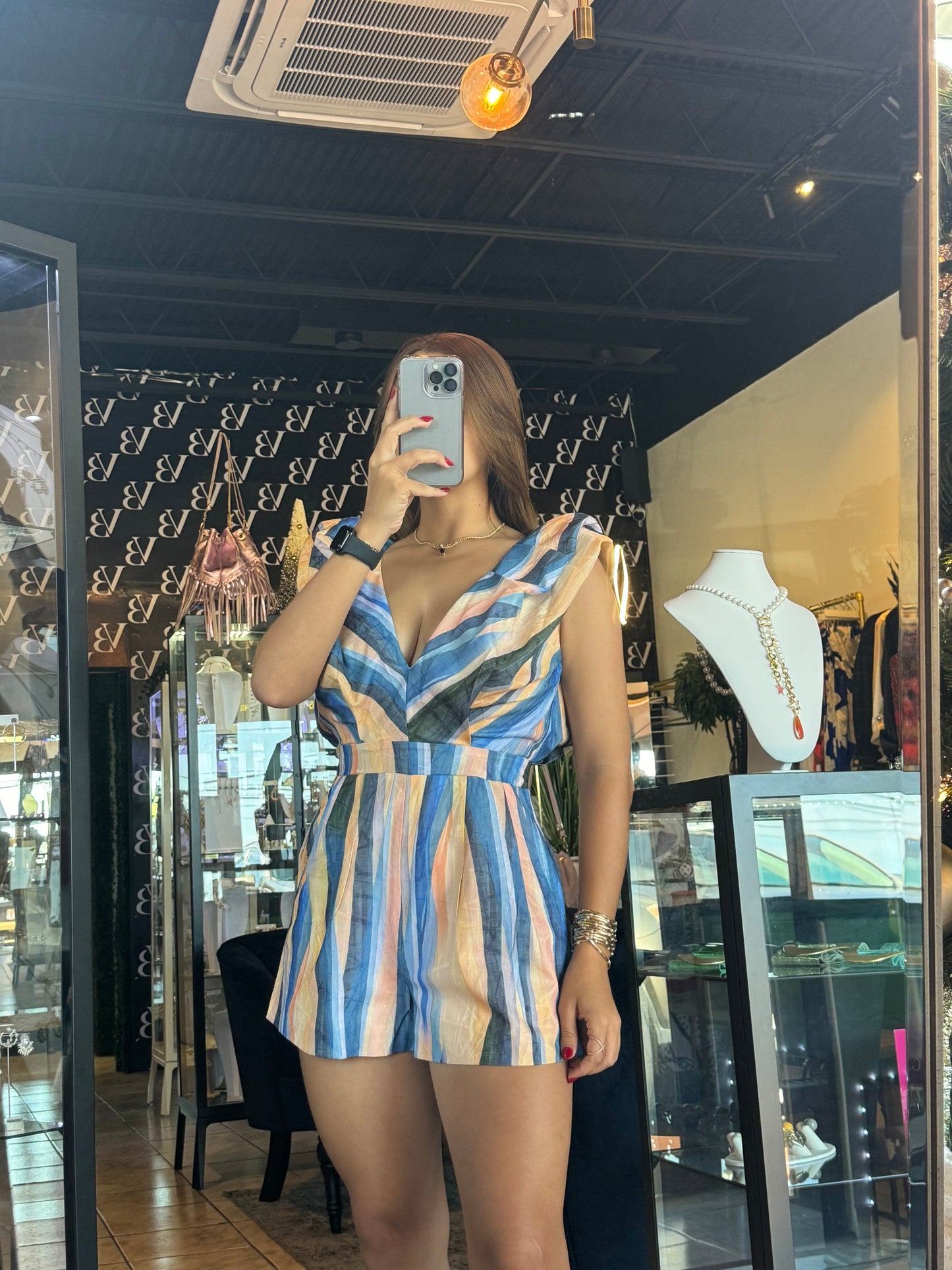 Agata Stripe Romper