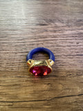 Muriel Ring -Blue/Pink