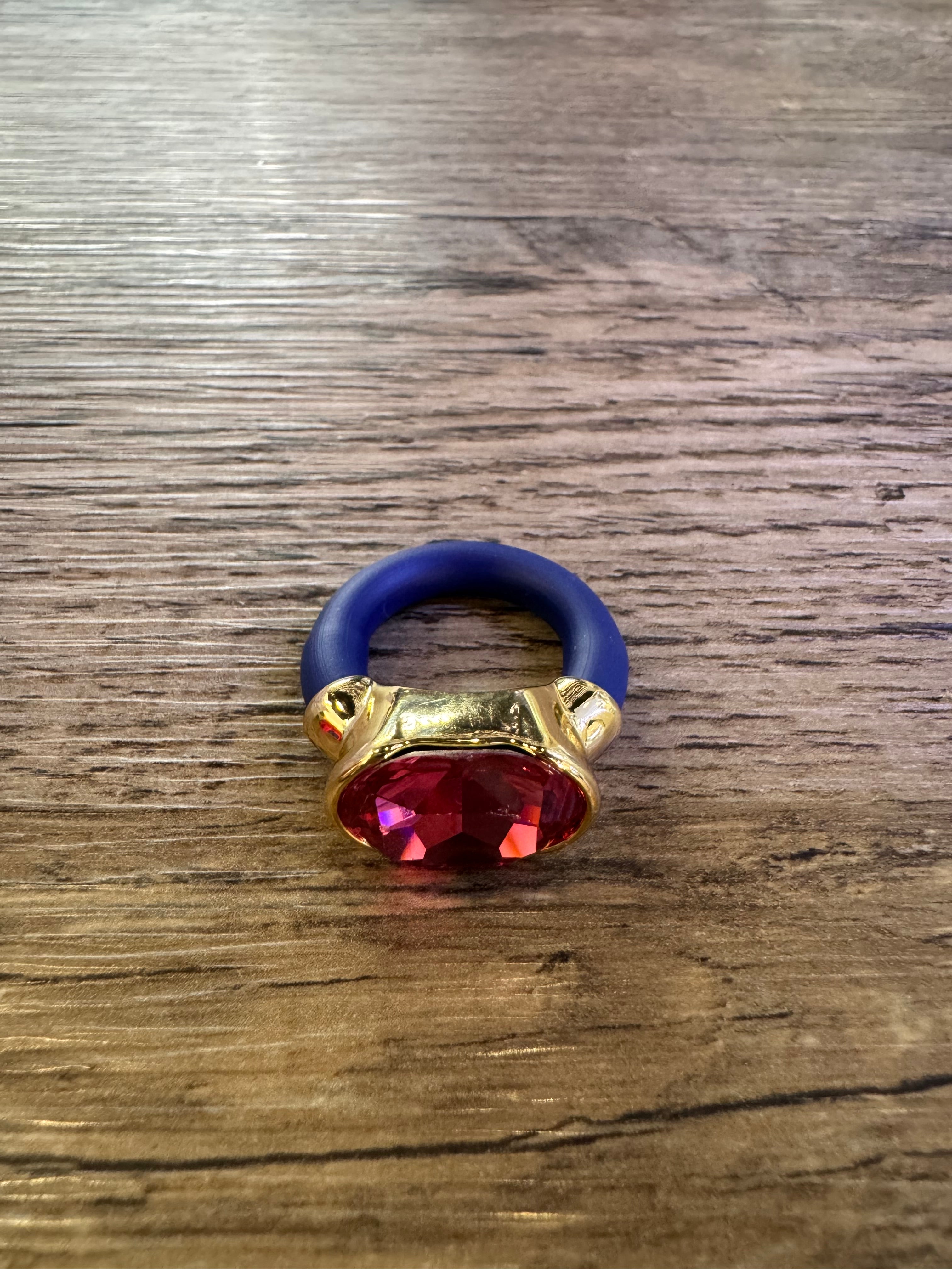 Muriel Ring -Blue/Pink