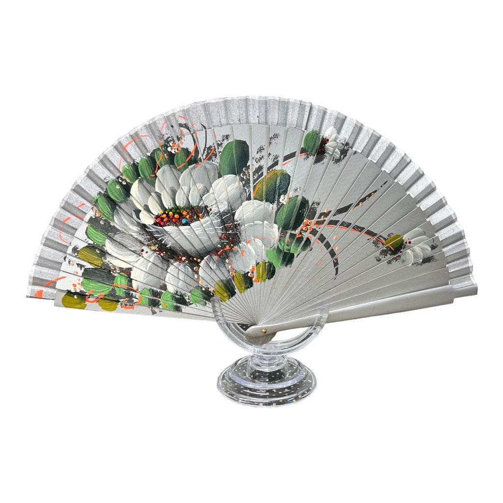 Silver Hand Fan