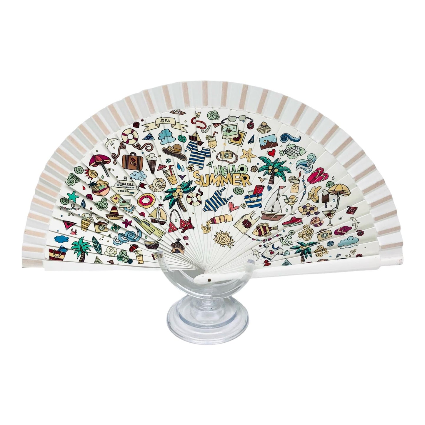 Beach Hand Fan