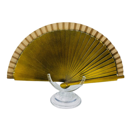 Met Hand Fan - Gold