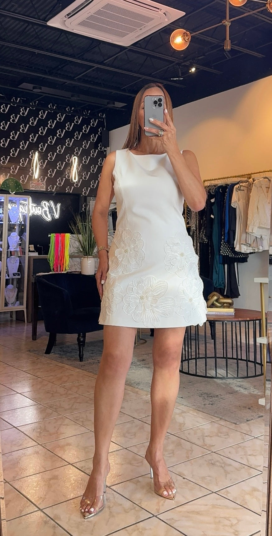 White Flower Dress
