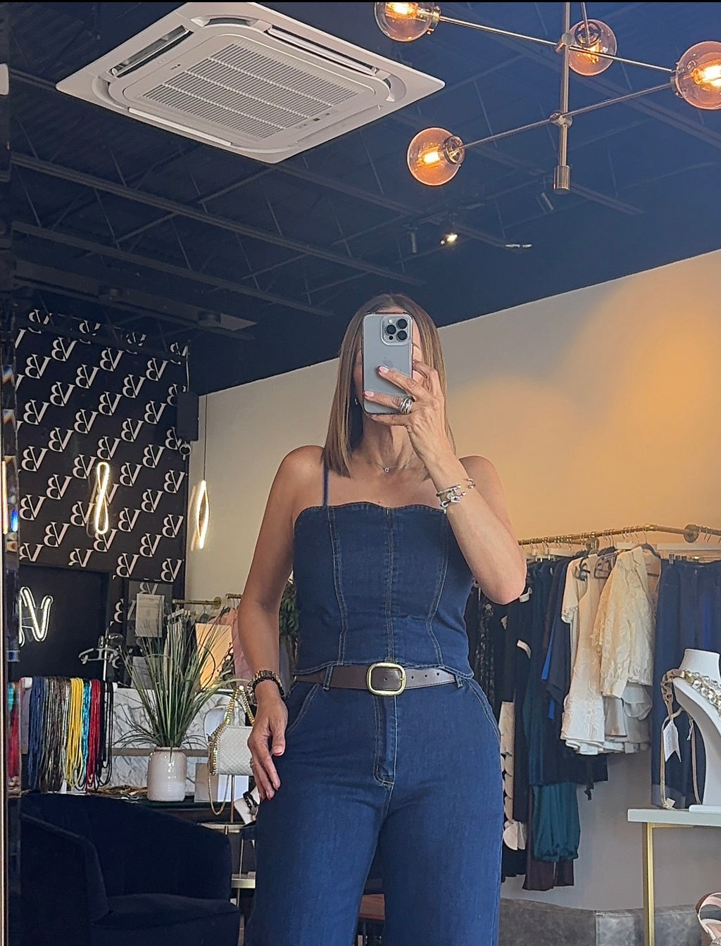 Mina Denim Top