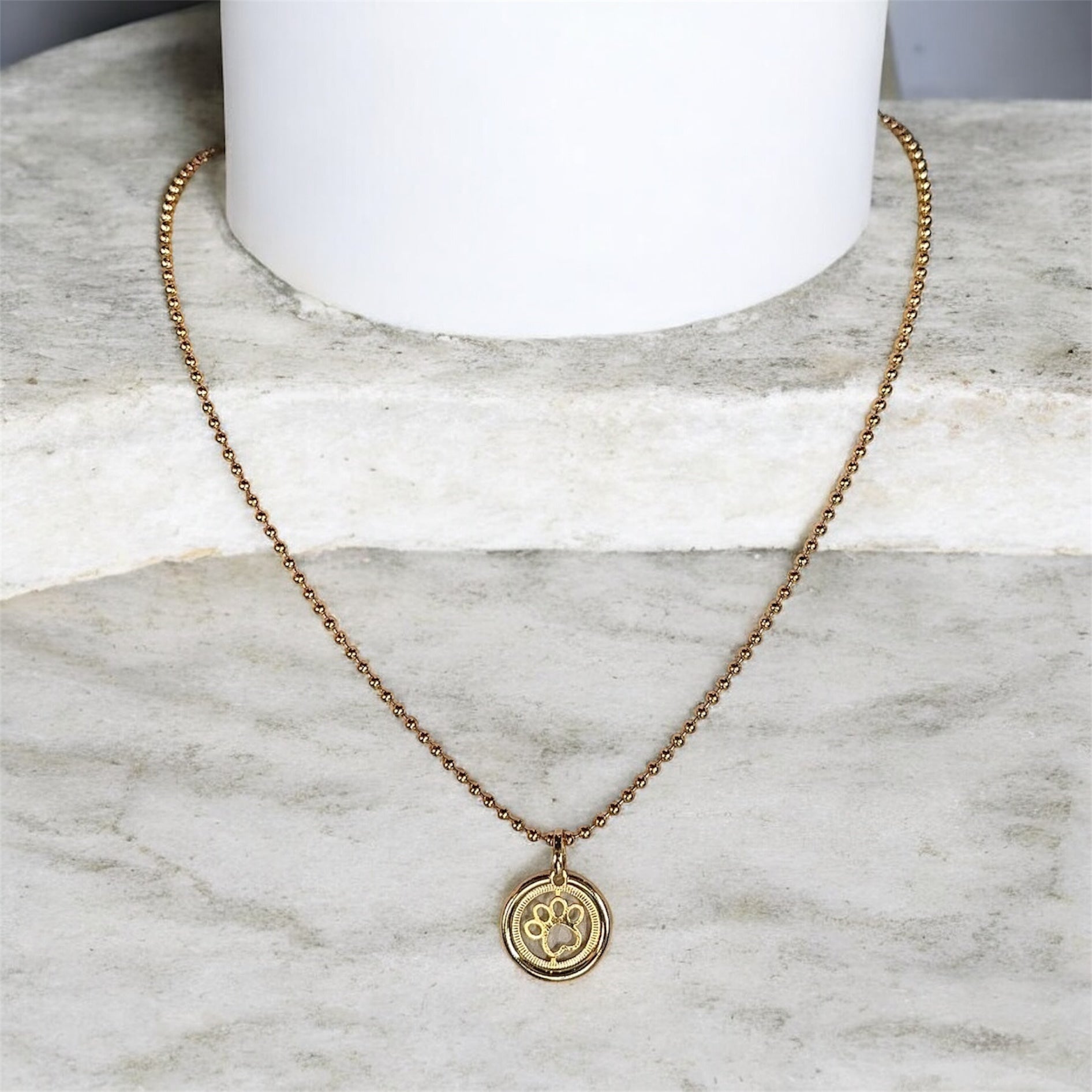 Paw Print Necklace