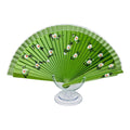 Flowers Hand Fan- Green