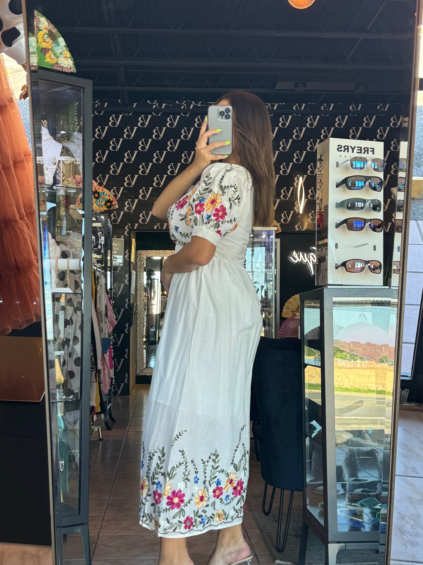 White Flower Dress