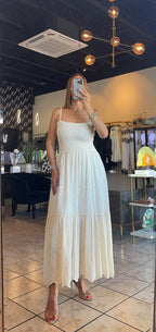 Kelsy Eyelet Dress-Bone