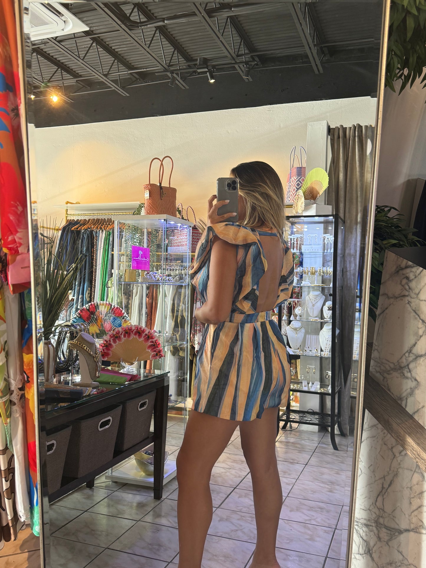 Agata Stripe Romper