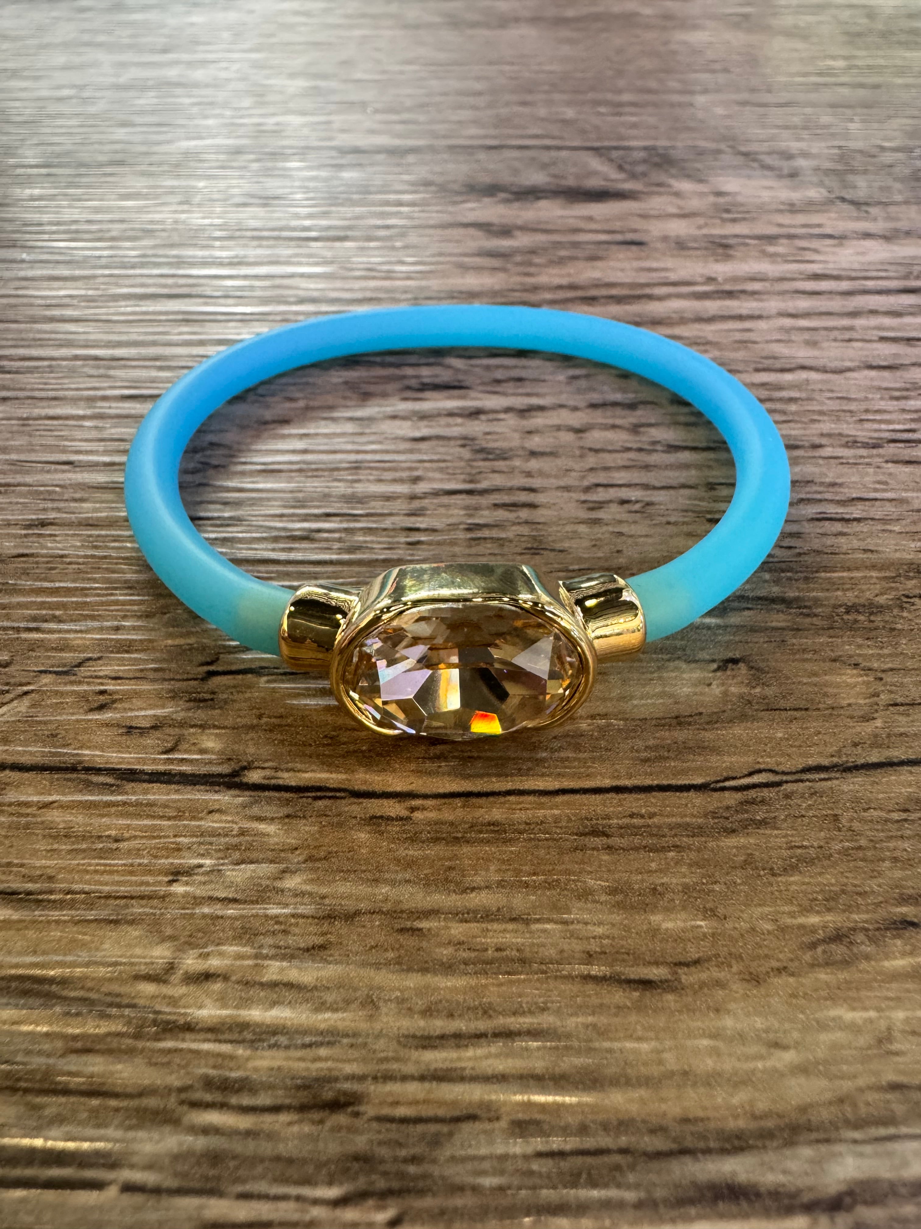 Muriel Bracelet - Light Blue/Beige