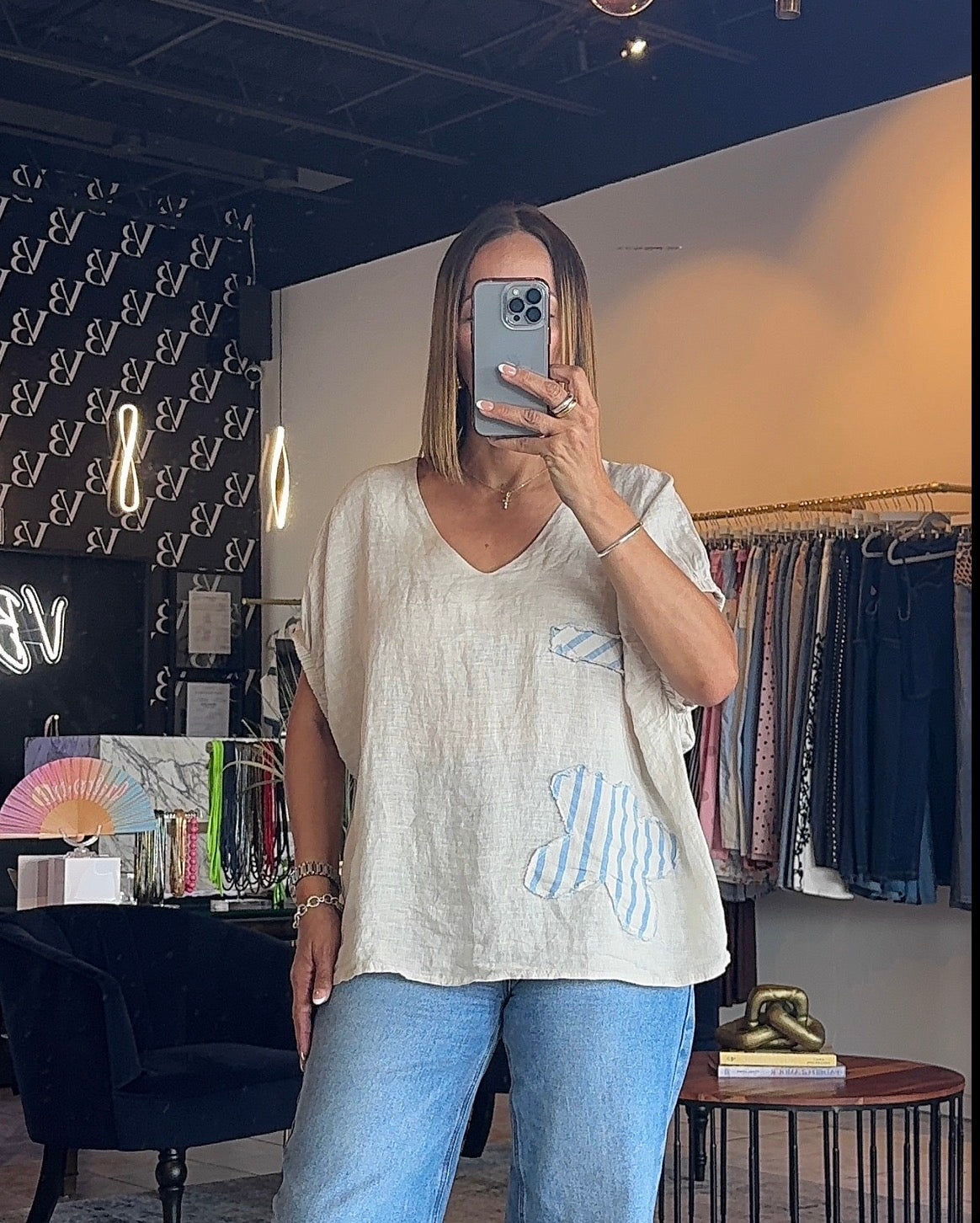 Marea Linen Top