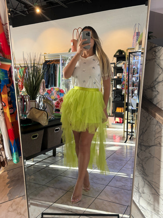 Neon Tulle Skirt