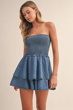 Leyra Denim Romper