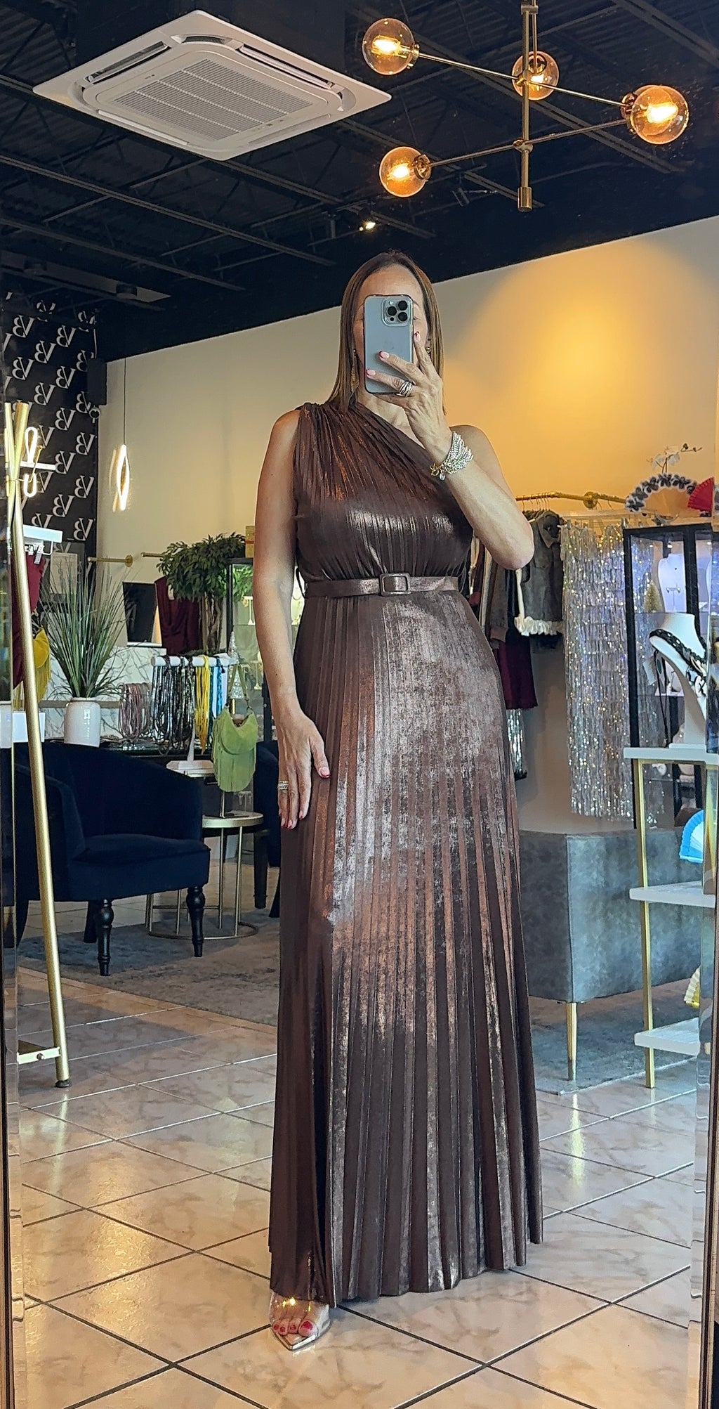 Midnight Dress-Brown