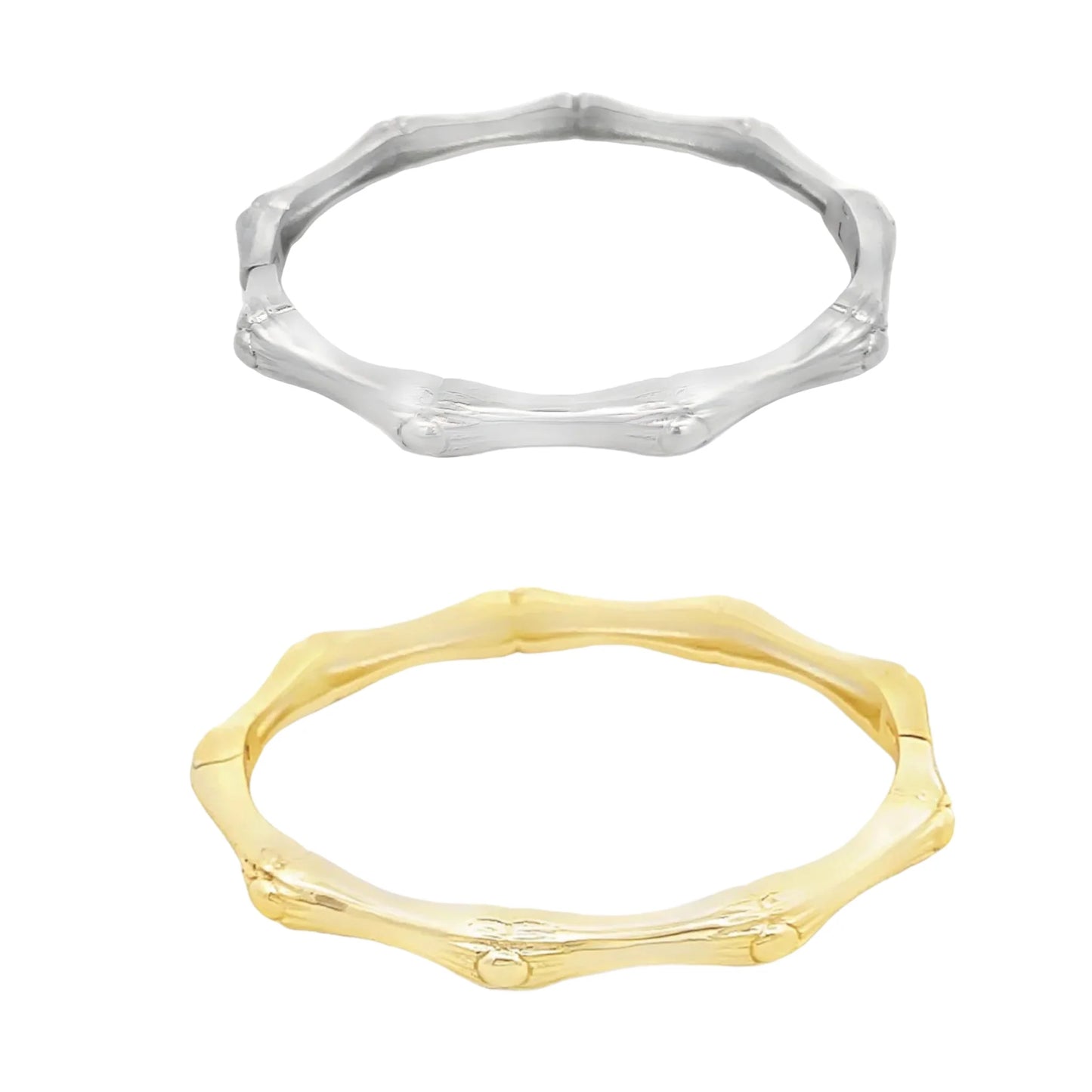 Bamboo Bangle - Gold