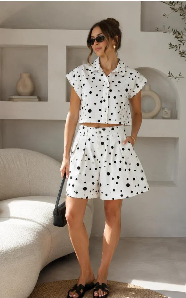 Marlie Polka Dots Short Set