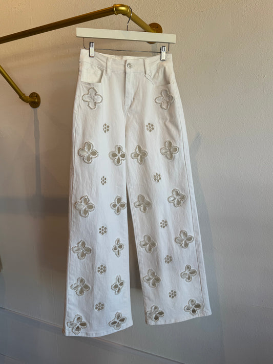 White Pearls Jean