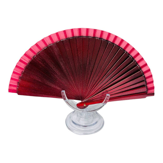 Met Hand Fan - Wine