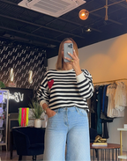 Striped Black Sweater