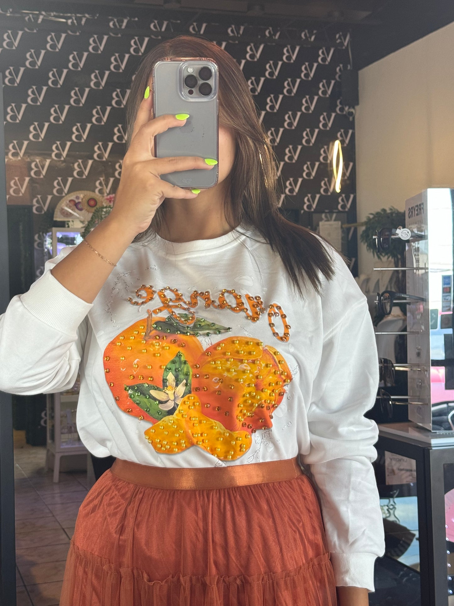 Orange Sweater