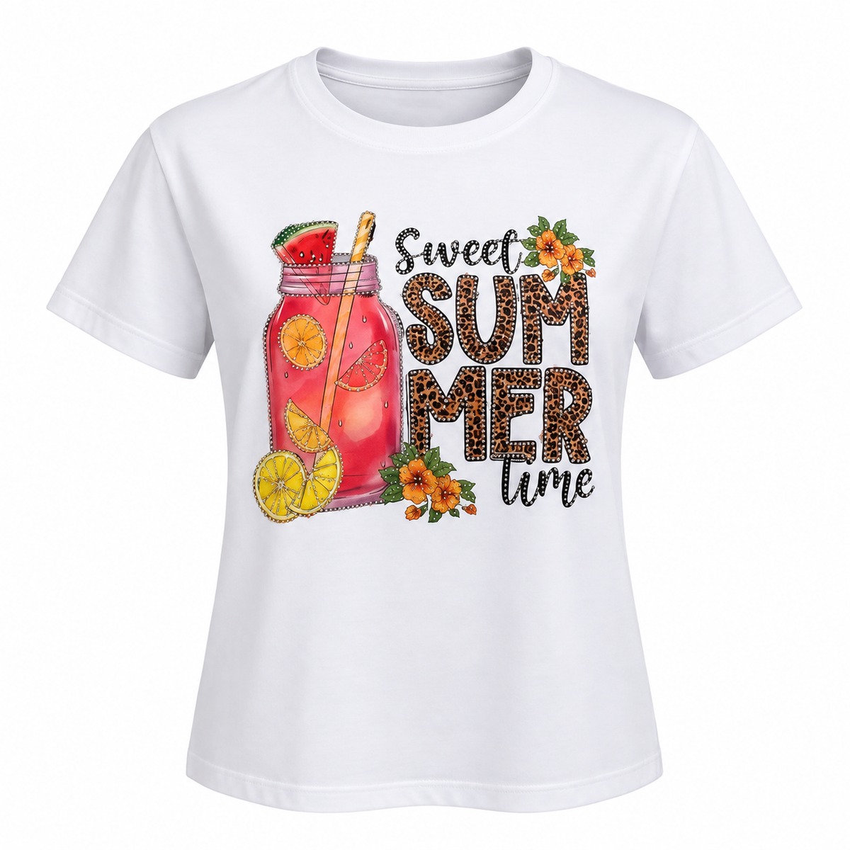 Rhinestone Summer Time T-shirt