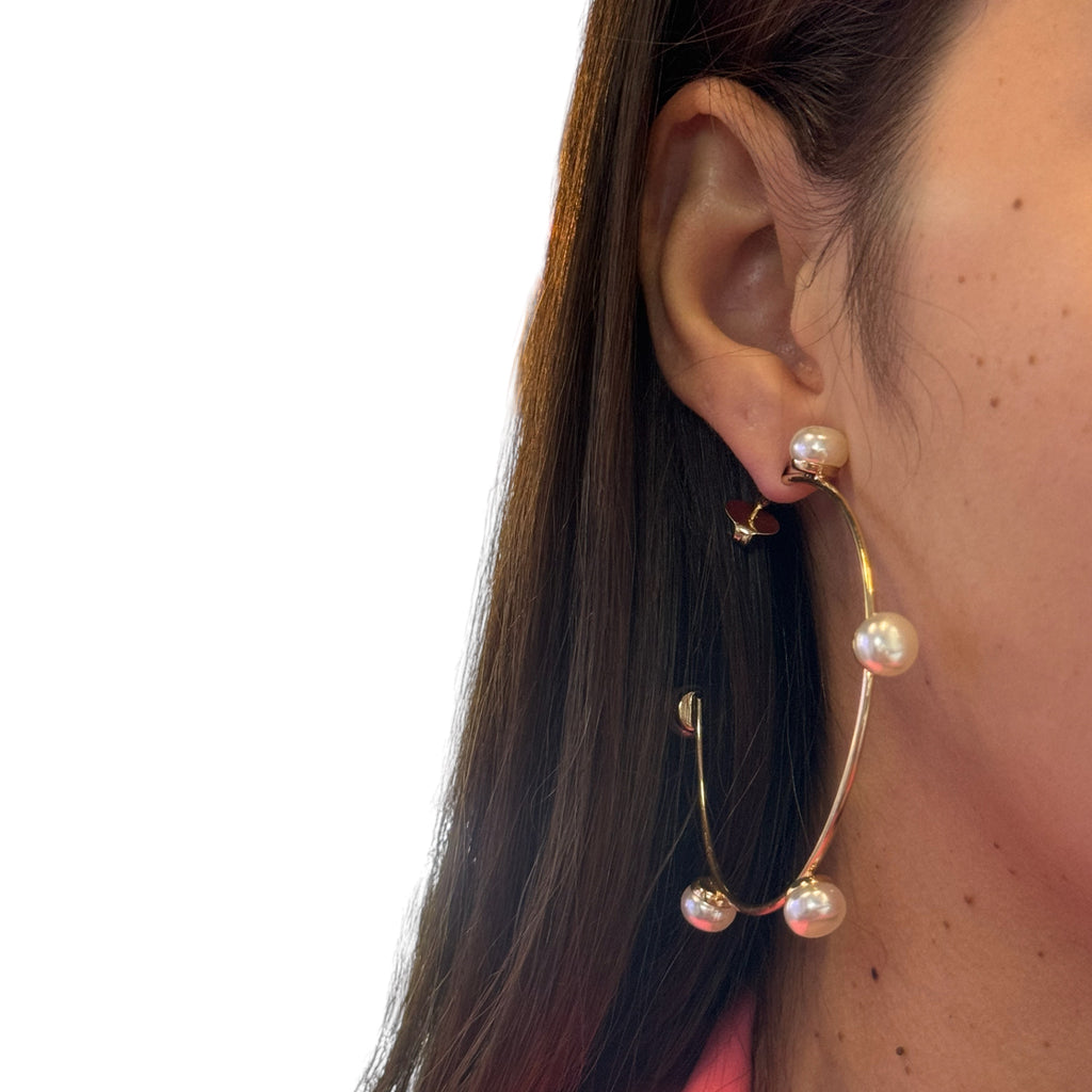 Ivy Pearl Hoop