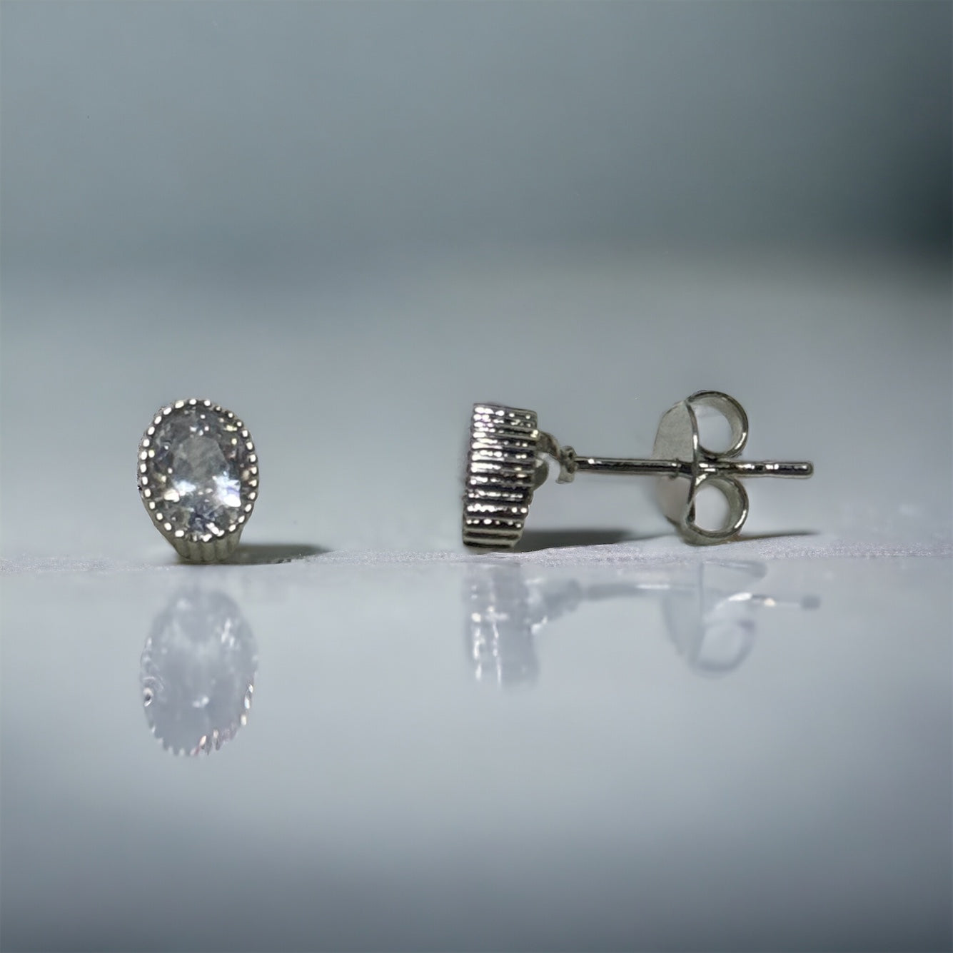 Sana Studs - Silver