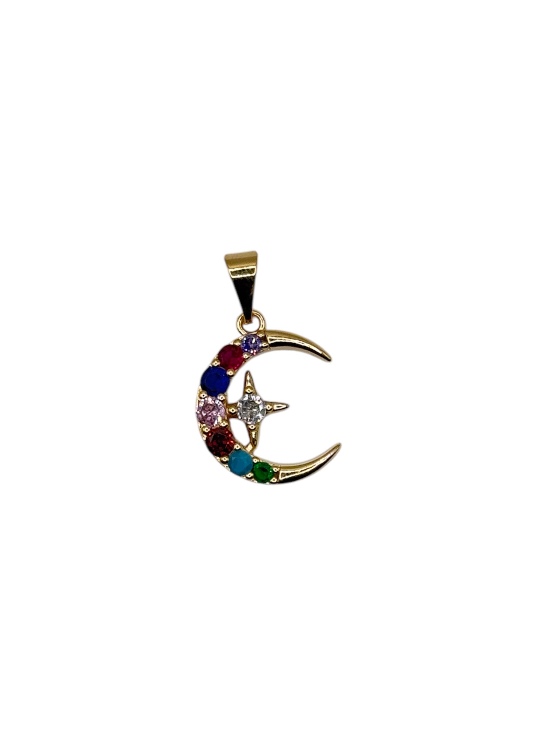 Moon Color Star Charm