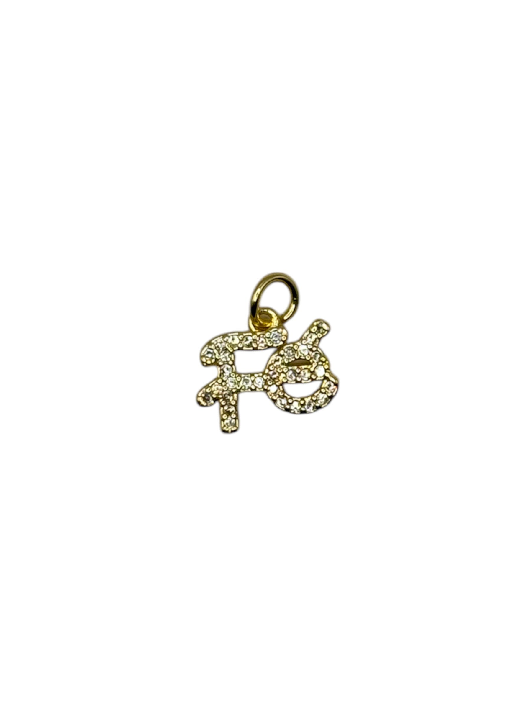 Fé Rhinestone Charm