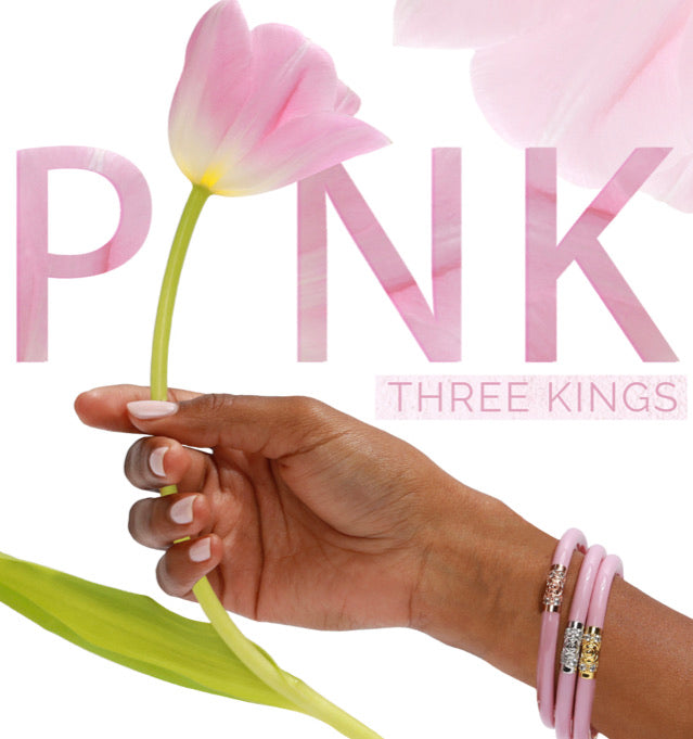 Pink - Three Kings All Weather Bangles | BuDhaGirl